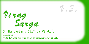 virag sarga business card